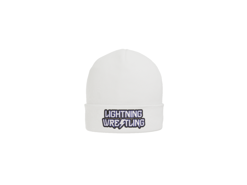 Lightning Wrestling fleece lined embroidered beanie