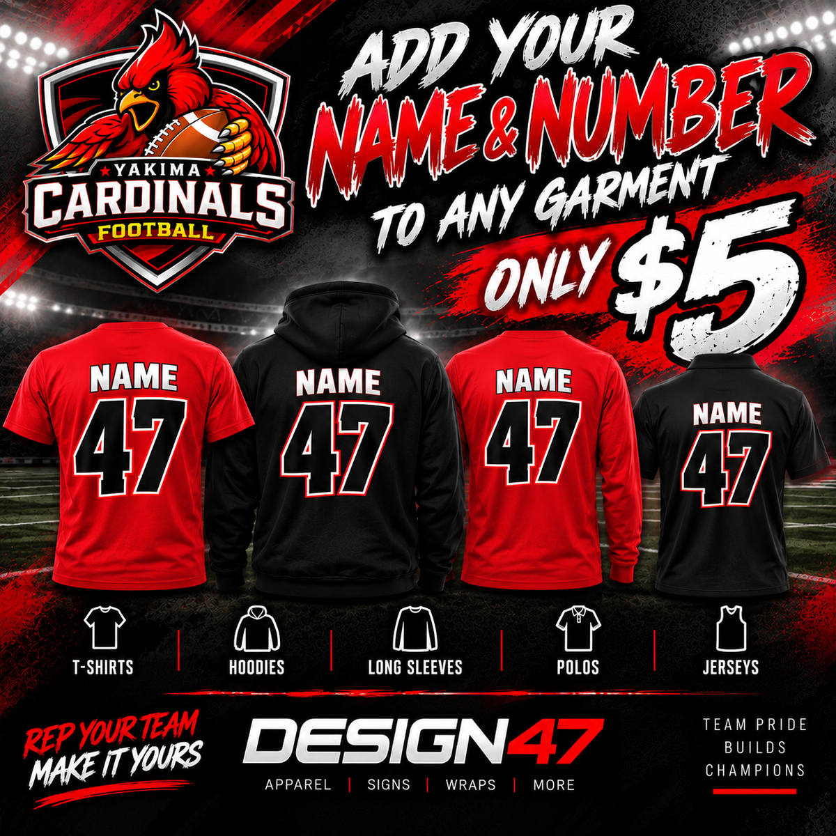 CUSTOMIZATION PER GARMENT