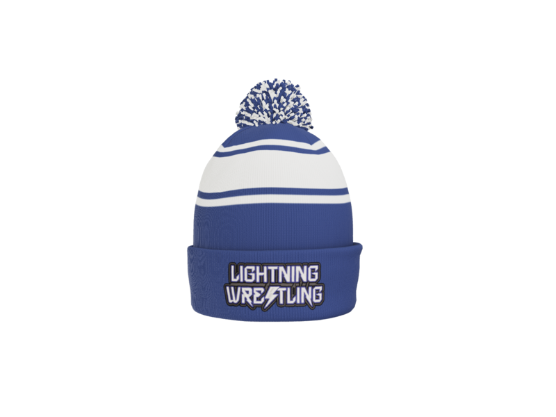 Lightning Wrestling Pom Beanie