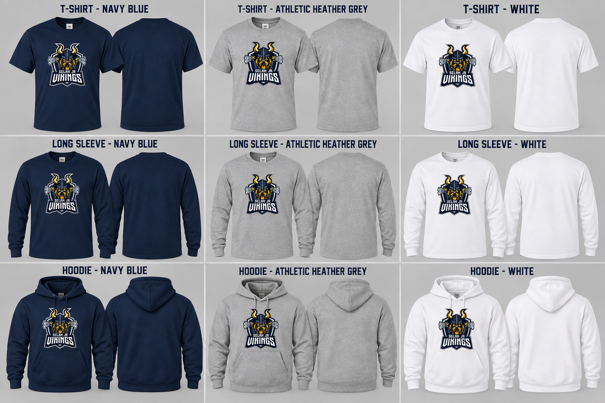Selah JR VIKINGS Original logo LONG SLEEVE TSHIRT