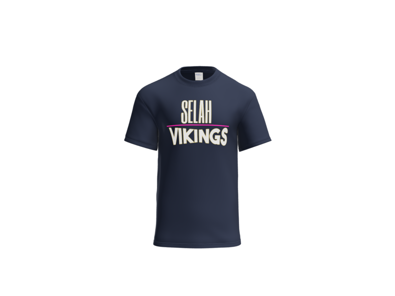 Short sleeve tshirt navy with word logo