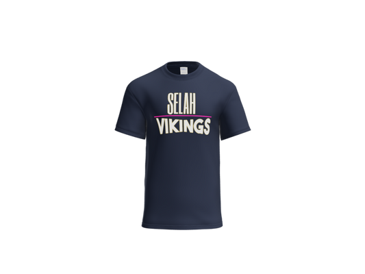 Short sleeve tshirt navy with word logo