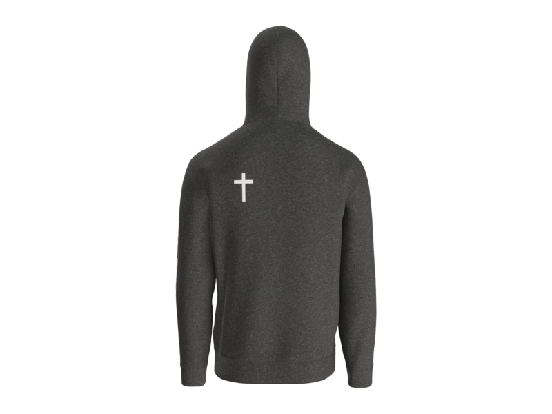 Graphite Grey Lightning Wrestling cotton hoodie