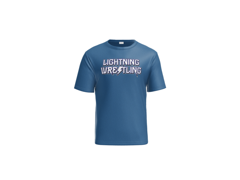 Sport Tek performance t shirt royal blue