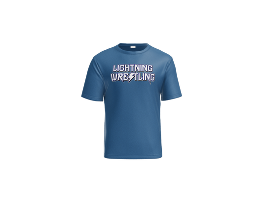 Sport Tek performance t shirt royal blue