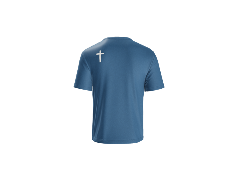 Sport Tek performance t shirt royal blue