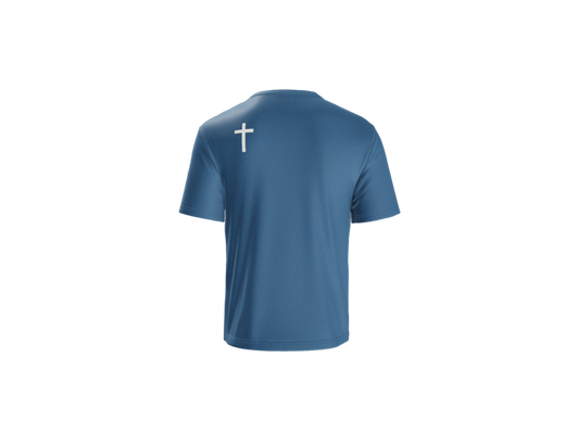 Sport Tek performance t shirt royal blue